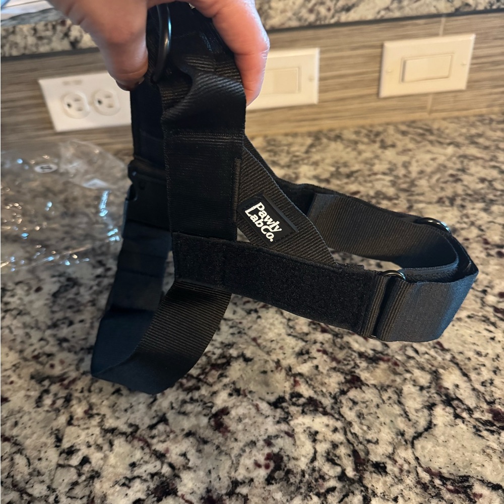 Black Pet Harness by PawlyLabCo.